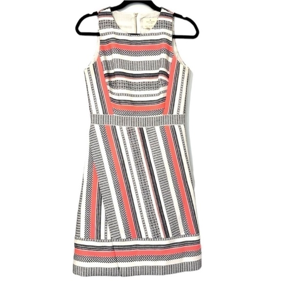 Kate Spade Flight of Fancy Ribbon Jacquard Dress Womens 4 Sleeveless - Picture 1 of 9